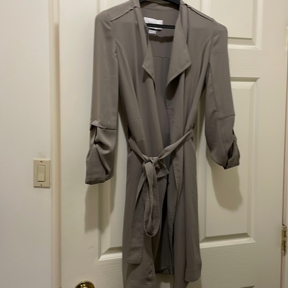 Babaton taupe light duster jacket (sz xxs) - Picture 1 of 8